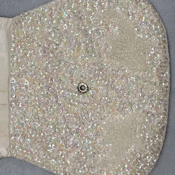 Gorgeous Vintage Beaded Sequined Formal Clutch Purse - Picture 5 of 16